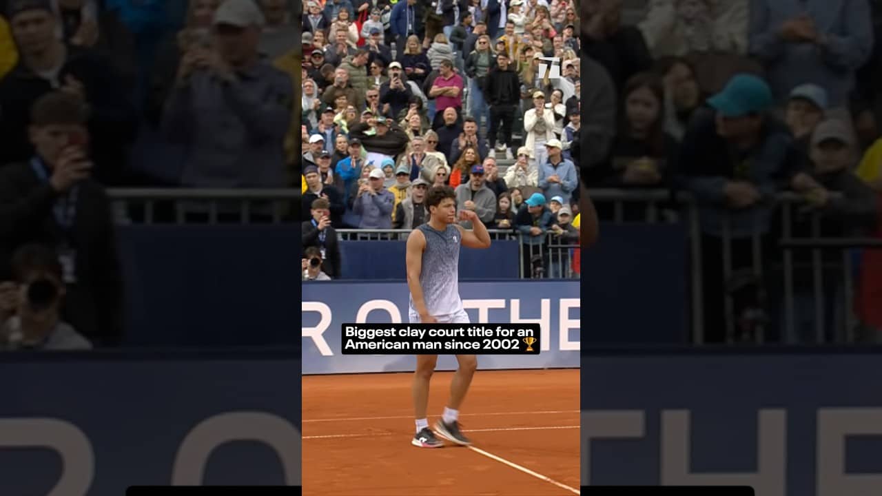 First American man since Agassi to win a clay title above ATP 250 level 🤯 #munich #benshelton