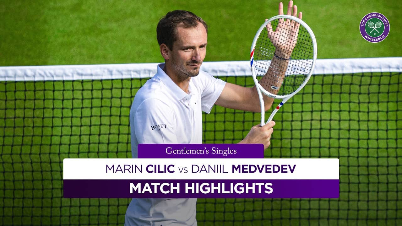 A flying start for Medvedev | Marin Cilic vs Daniil Medvedev | Highlights | Wimbledon 2026
