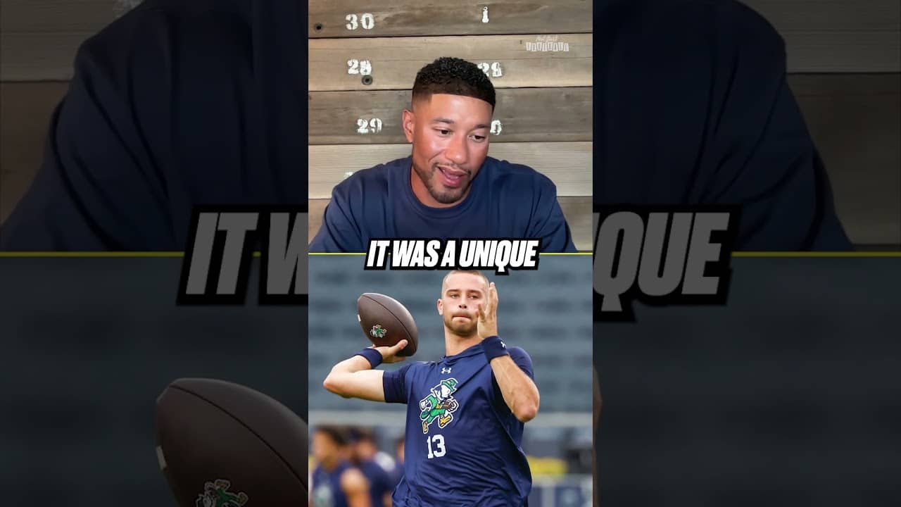 Notre Dame couldn’t be higher on CJ Carr’s future 🏈🏆 #cfb27 #cjcarr #notredame