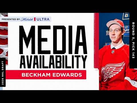 Detroit Red Wings 2026 5th Round Draft Pick Beckham Edwards