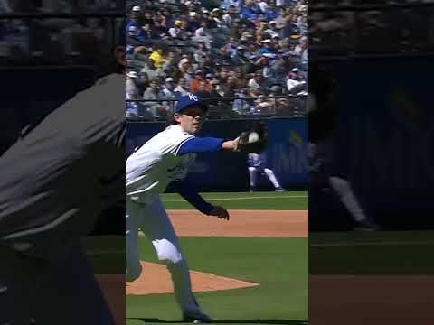 An UNBELIEVABLE effort to tag the runner out! 😱