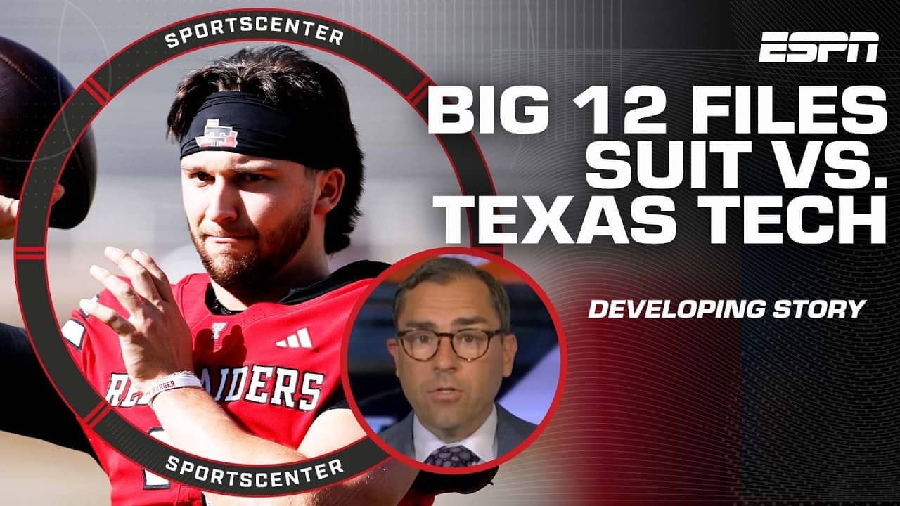 Big 12 files lawsuit that could allow the conference to potentially punish Sorsby 🚨 | SportsCenter
