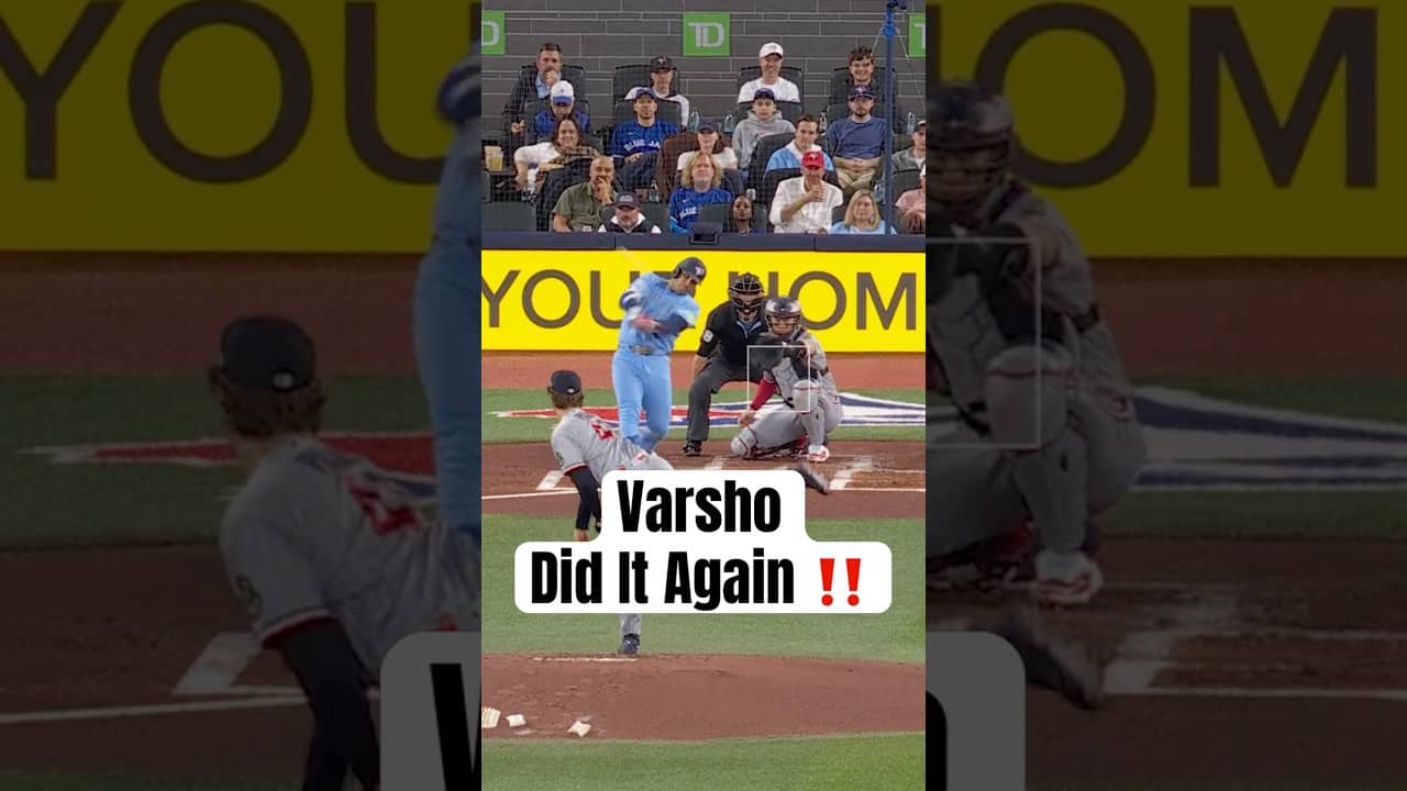 Daulton Varsho hits his second home run in as many games 👏 #Toronto #BlueJays