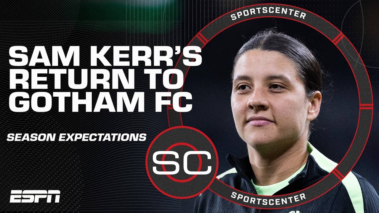 Sam Kerr's thoughts on returning to Gotham FC, NWSL season expectations & the USMNT! | SportsCenter