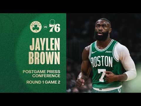 Jaylen Brown Postgame Media Availability: Round 1 Game 2 vs. Philadelphia 76ers
