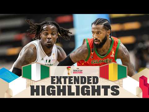 Nigeria 🇳🇬 v Guinea 🇬🇳 | Extended Highlights | FIBA Basketball World Cup 2027 African Qualifiers