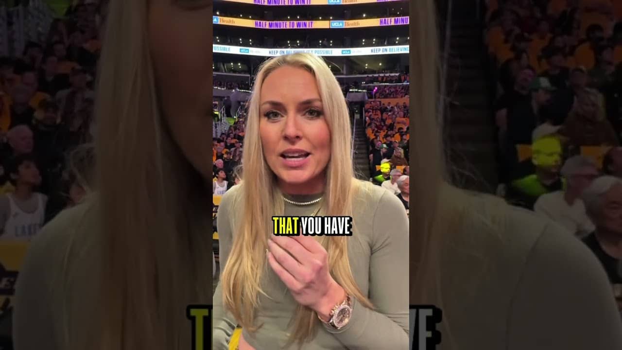 “I love basketball, especially playoff basketball." Lindsey Vonn was courtside last night in LA!