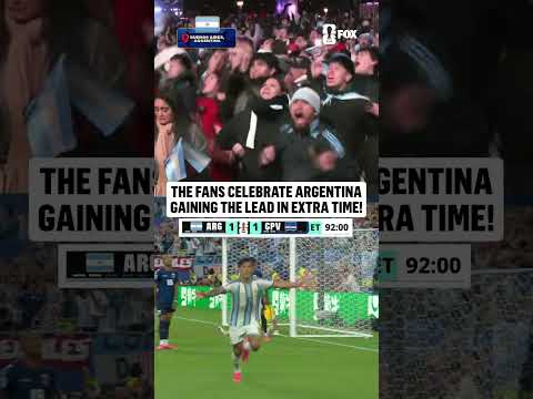 BUENOS AIRES ERUPTS IN CELEBRATION AFTER ARGENTINA'S EXTRA TIME GOAL!