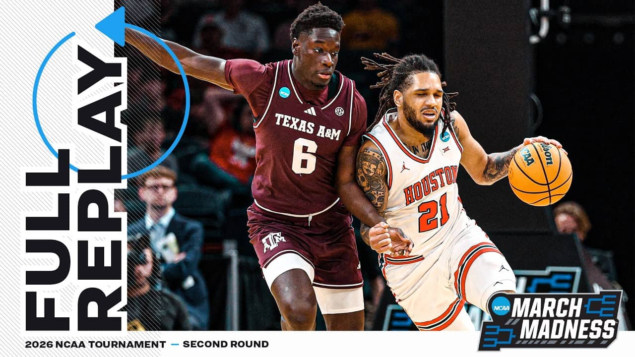 Houston vs. Texas A&M: 2026 NCAA men's second round | FULL REPLAY