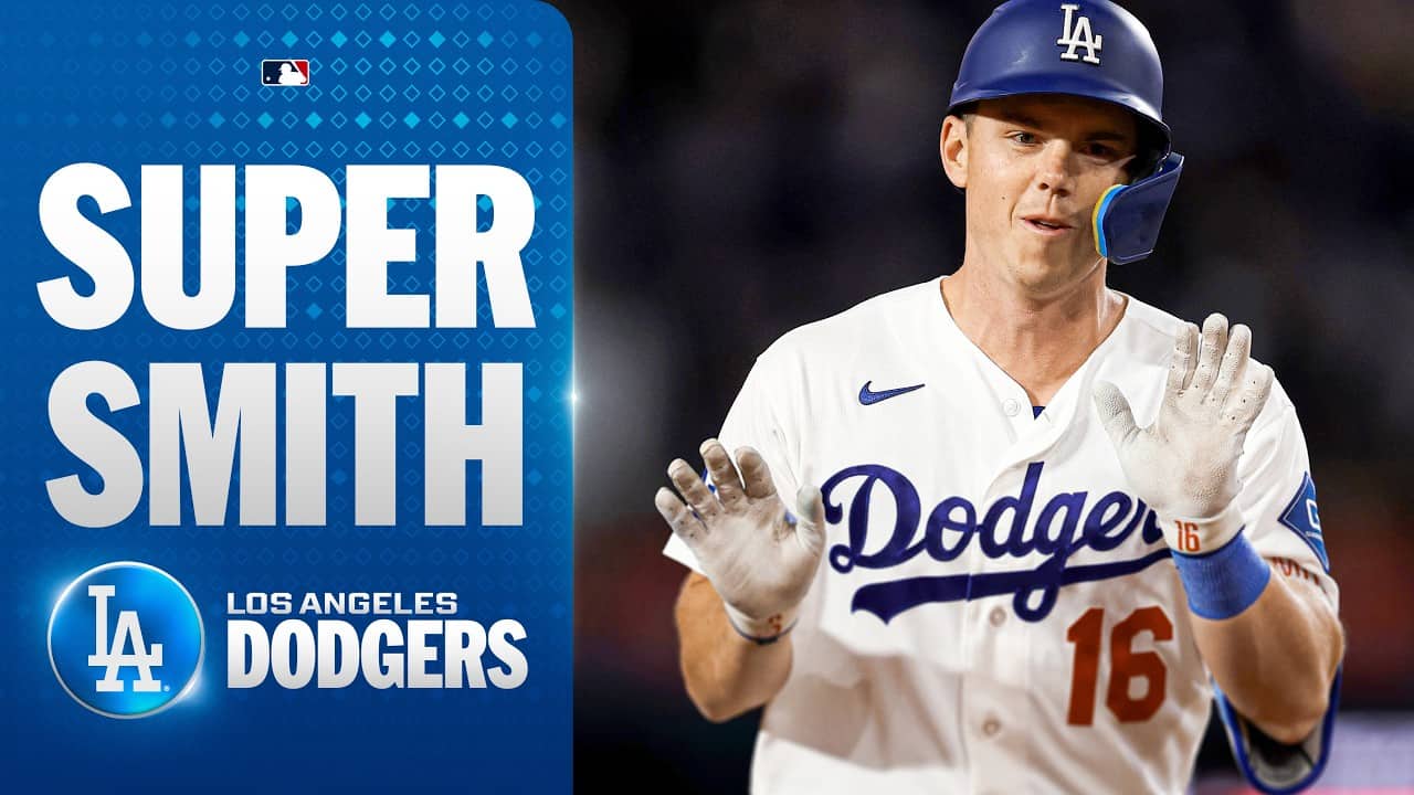 Will Smith opens the scoring with a 3-run home run for the Dodgers! 💪 | MLB Highlights