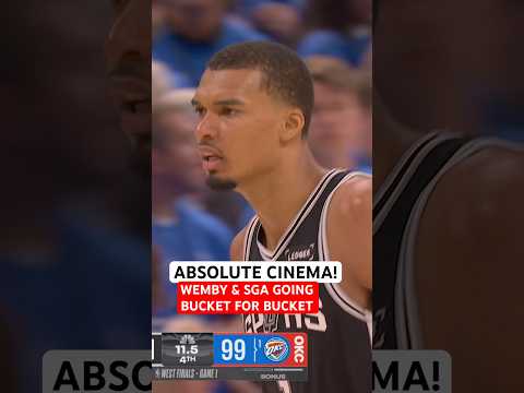 Wemby and SGA trading buckets in the clutch of Game 1