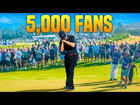 The biggest tournament crowd I've ever had