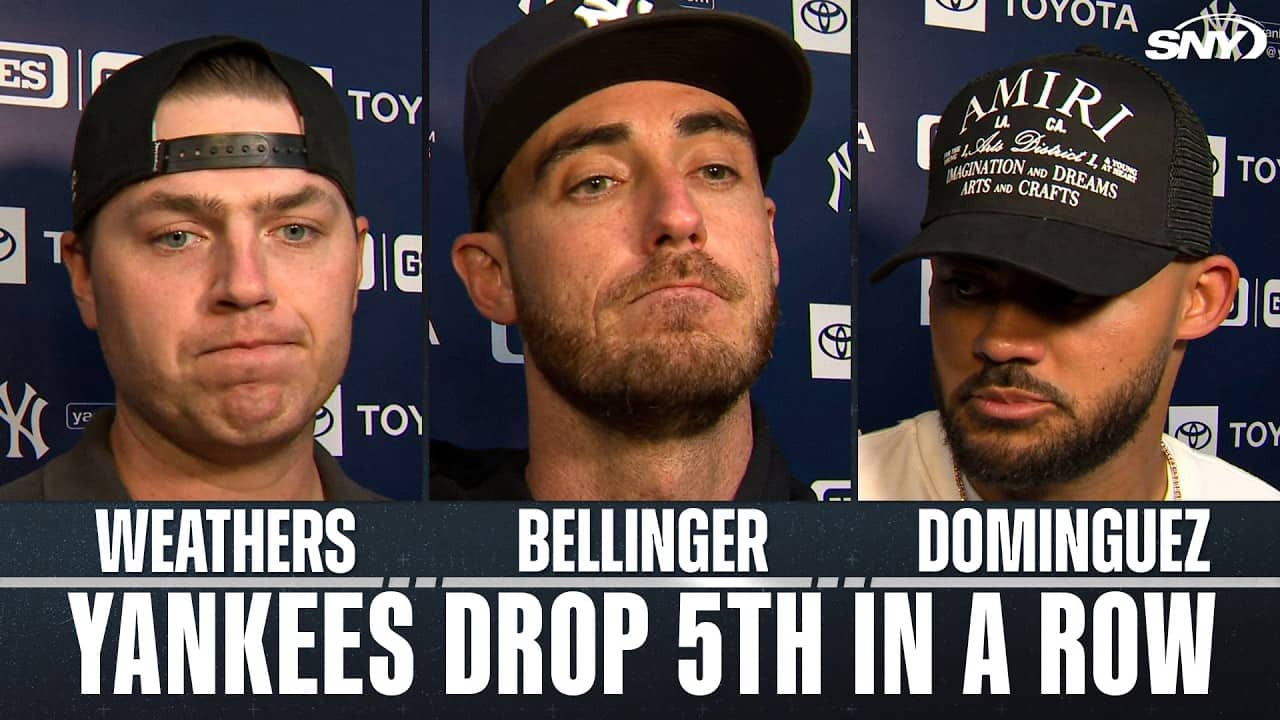 Aaron Boone, Cody Bellinger and Jasson Dominguez talk another rough Yankees loss