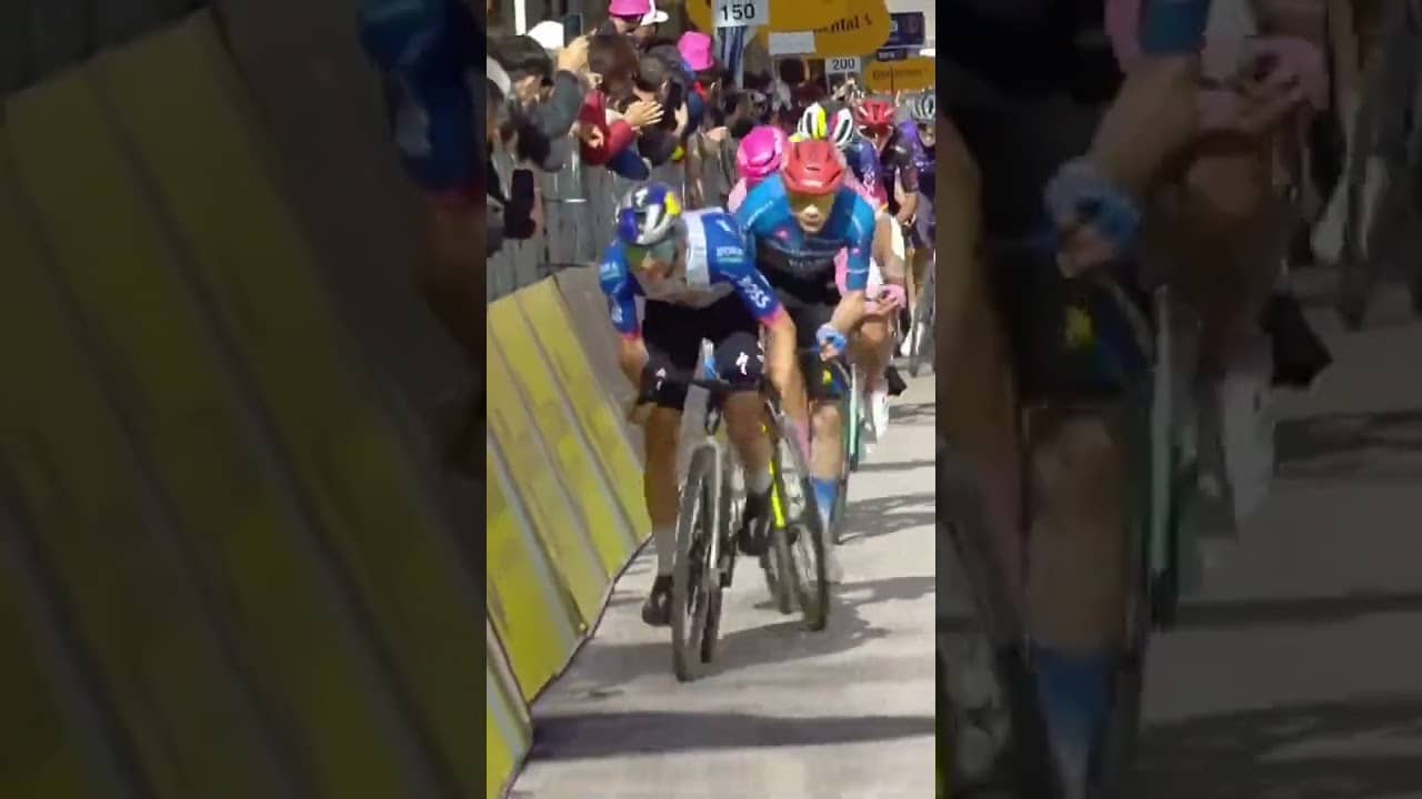 Every second counts 👊 Jai Hindley pushes hard to lead the GC group home at the Giro.