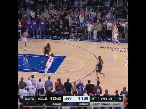 šØ KNICKS STORM BACK FROM 22-DOWN TO TAKE ECF GAME 1 šØ