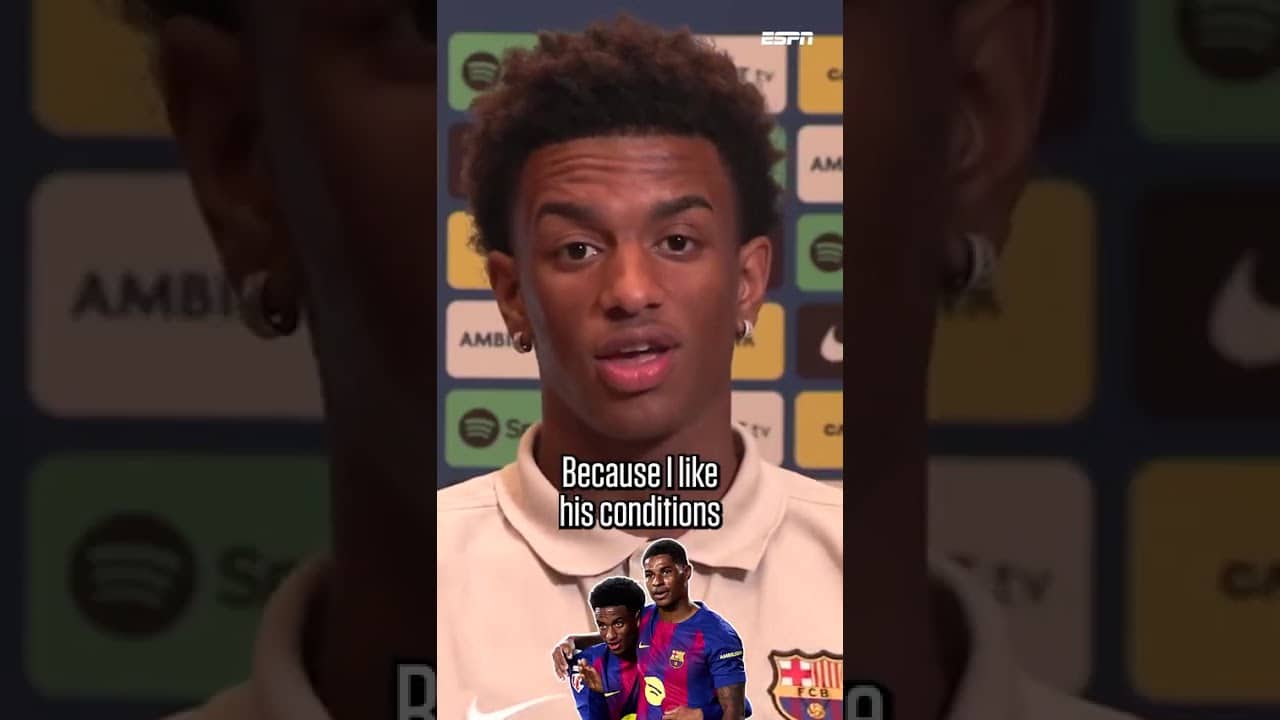 In 2023, Alejandro Balde said the English player he wants on his team was Marcus Rashford 😆