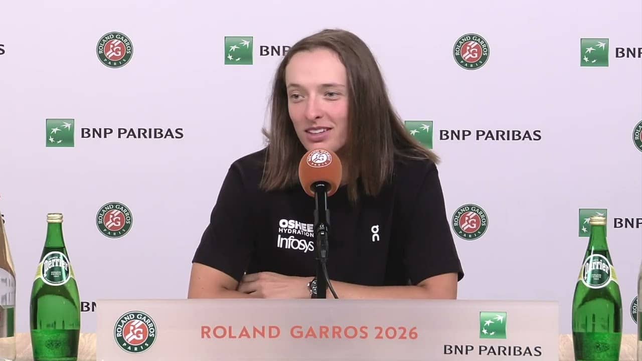 Roland-Garros 2026 - Iga Swiatek Jokes: "Oscars Next Year?"