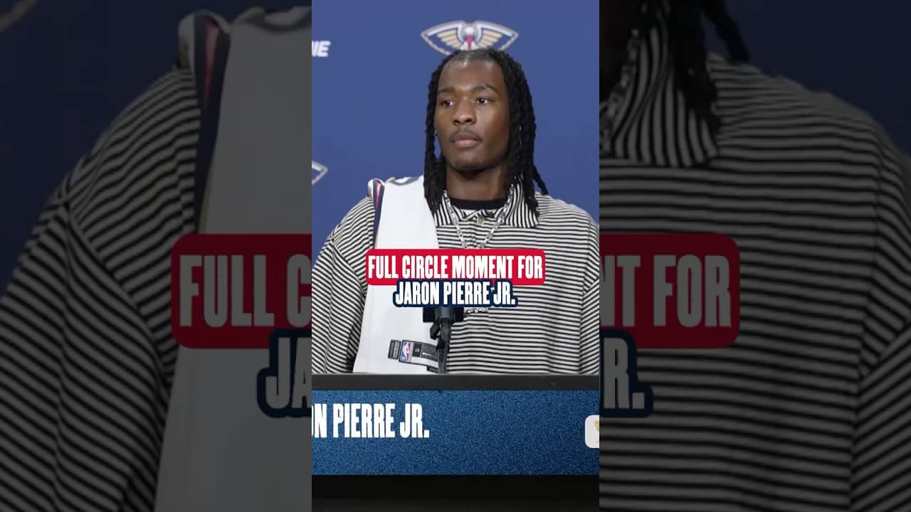 Jaron Pierre Jr. on favorite memories attending Pelicans games #pelicans #nba