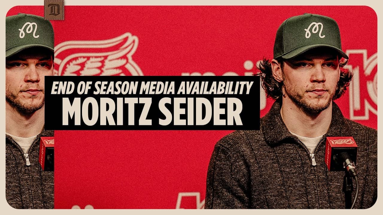 Moritz Seider Detroit Red Wings Season Ending Media | April 17, 2026