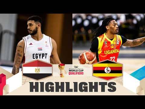 Egypt 🇪🇬 v Uganda 🇺🇬 | Highlights | FIBA Basketball World Cup 2027 African Qualifiers
