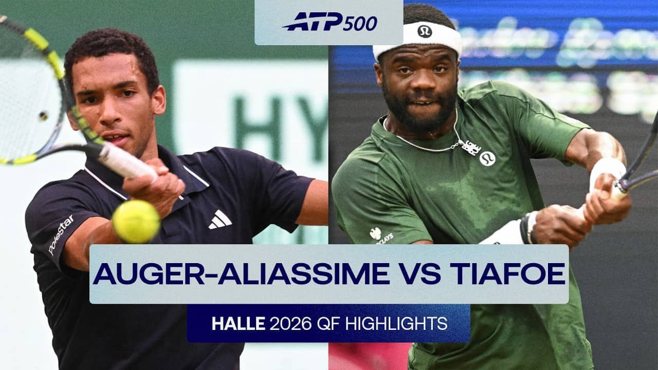 Frances Tiafoe vs. Felix Auger-Aliassime 2026 Halle Match Highlights