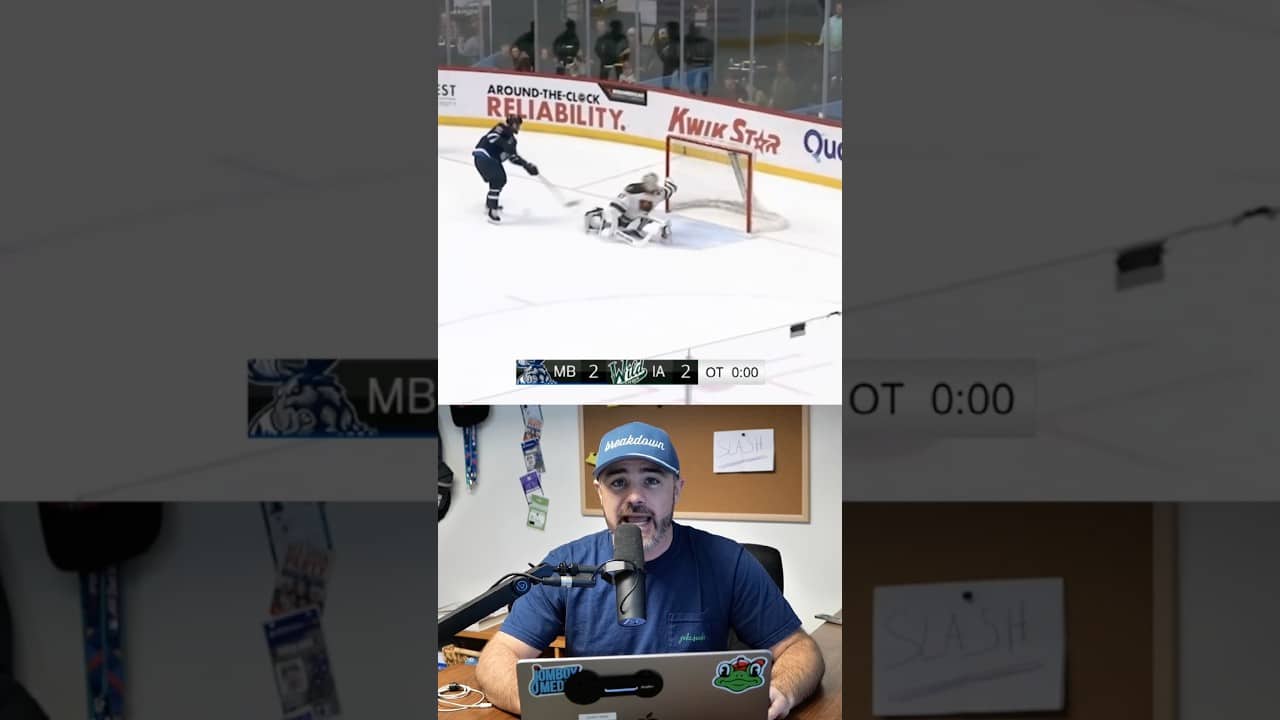 Behind-the-back save during a shootout