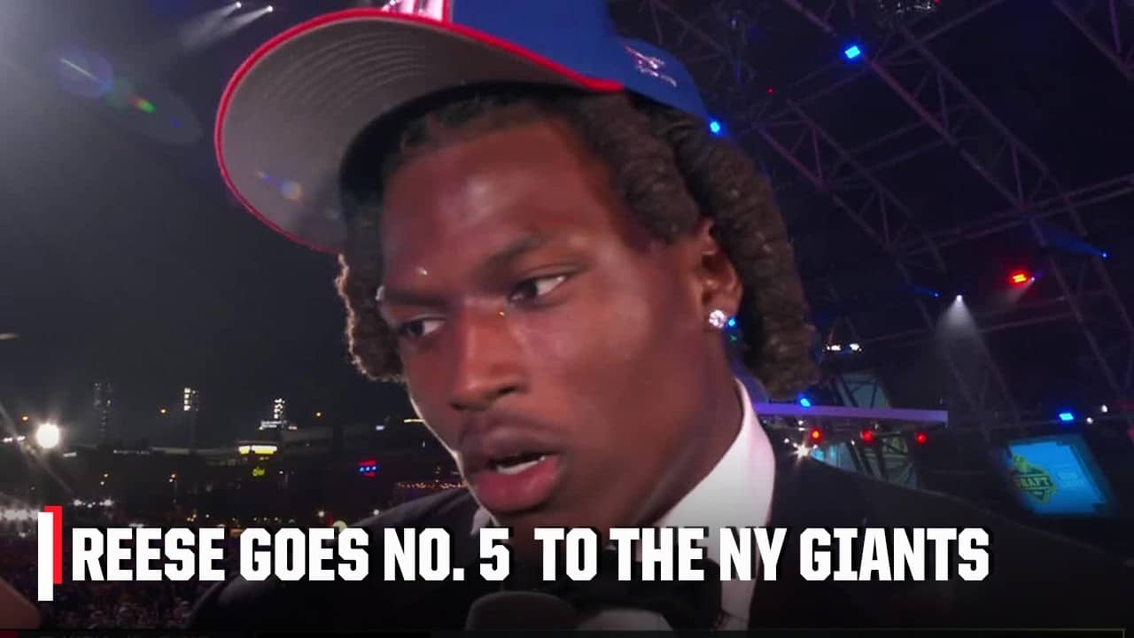 Arvell Reese says the Giants will use him in UNIQUE WAYS after going No. 5 | 2026 NFL Draft