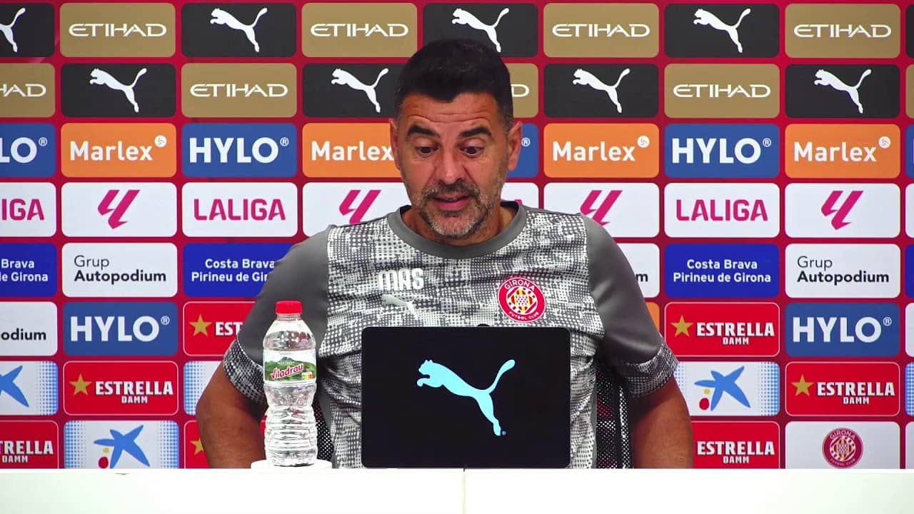 Roda de Premsa de Míchel Sánchez, prèvia al partit GIRONA FC vs REAL BETIS