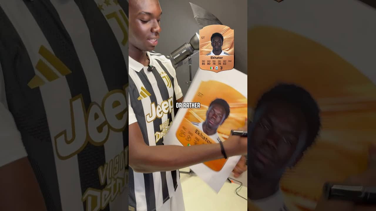 Building his own future #EASPORTFC card 👀🎮 | #football #challenge #shorts