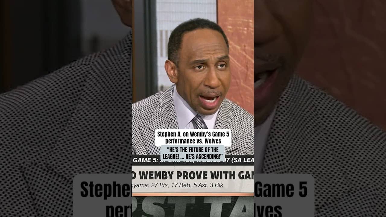 Stephen A. says Wemby is ASCENDING!