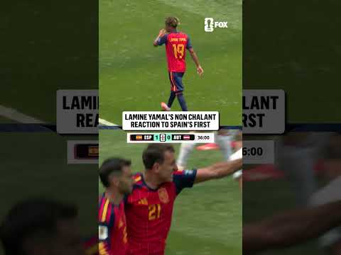Lamine Yamal with a limited reaction to Oyarzabal's goal 🇪🇸