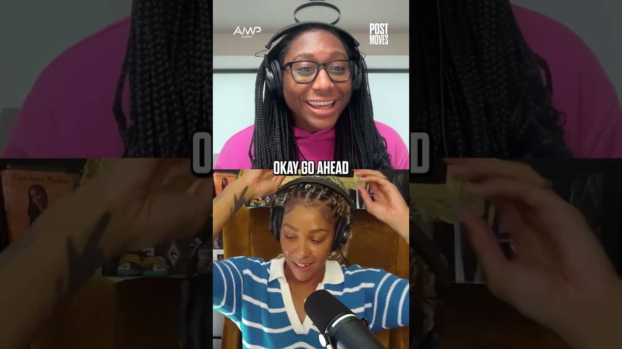 Candace Parker and Aliyah Boston were throwing strays at each other IN FRONT of Hannah Hidalgo 🤣💀