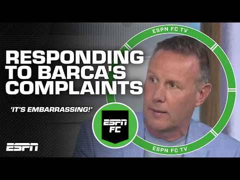 'IT'S ALL NONSENSE!' 🗣️ Craig Burley calls Barca's refereeing complaints EMBARRASSING | ESPN FC