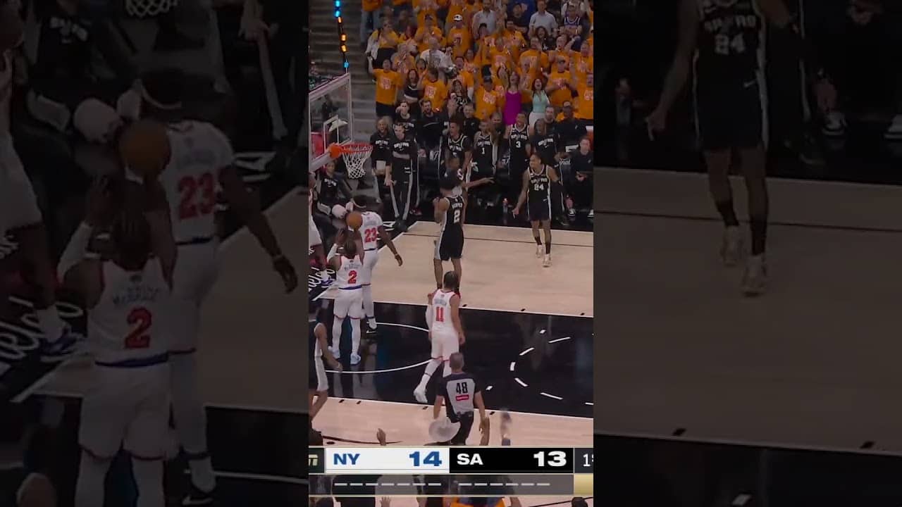 Swat ➜ Dylan and +1 💥  #nba #spurs #nbaplayoffs 📺 ABC
