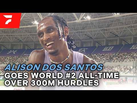 Alison Dos Santos On Going World #2 All-Time In The 300m Hurdles At The 2026 Shanghai Diamond League