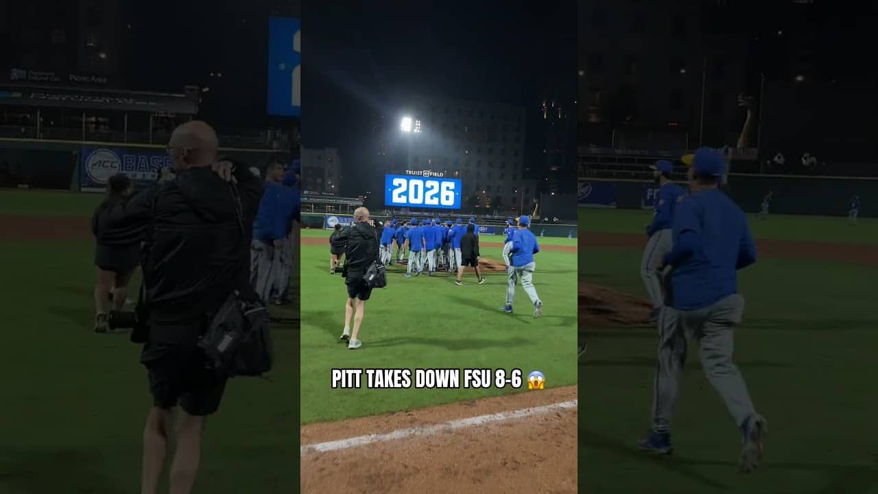 THE PANTHERS STUN THE NOLES AFTER BEING DOWN TO THEIR FINAL STRIKE 🤯 #collegebaseball #pittpanthers