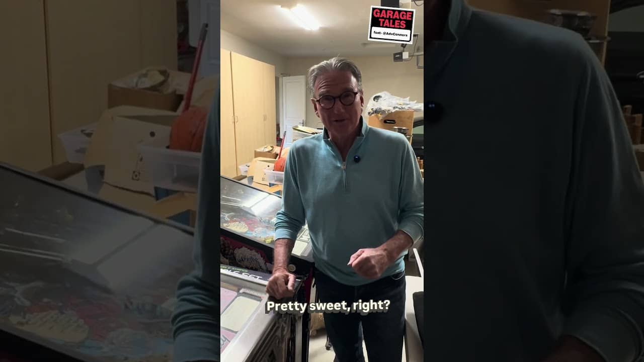 Jimmy Connors talks retro pinball on the latest episode of Garage Tales.  #jimmyconnors #pinball
