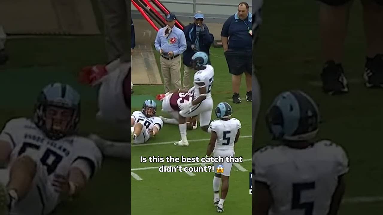 Out of bounds but still insane 🫡 #virginiatech #accfootball #collegefootball