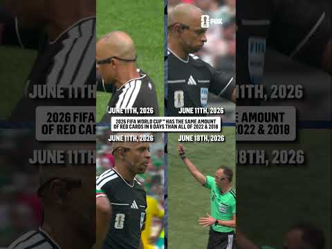 This FIFA World Cup has already tied the total number of red cards from the last two tournaments