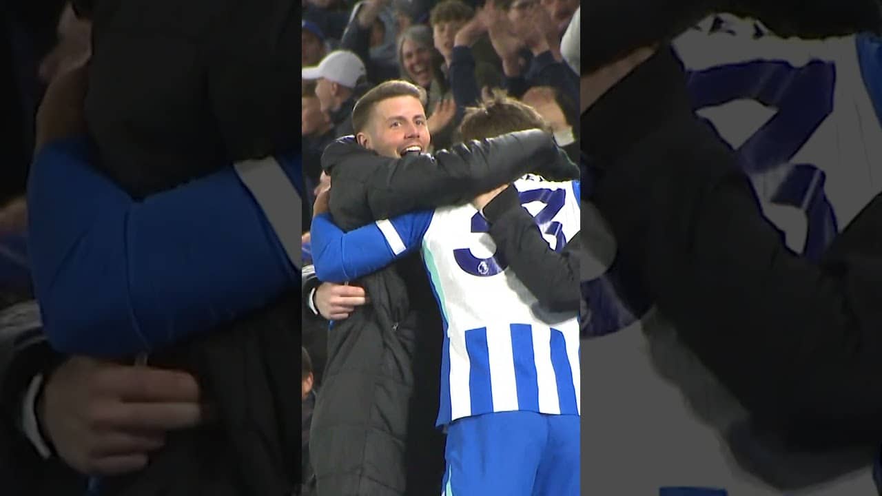 Hurzeler's reaction as Welbeck seals victory #fabianhurzeler #brightonandhovealbion #dannywelbeck