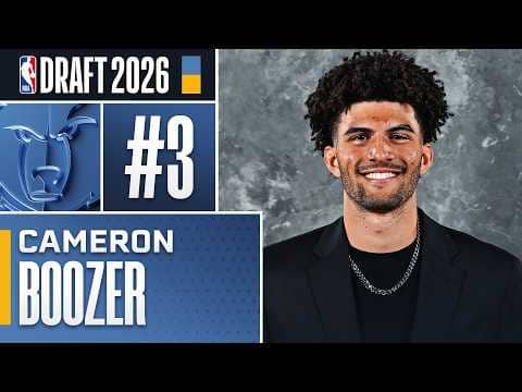Cam Boozer goes #3 Overall by the Memphis Grizzlies in the 2026 NBA Draft!