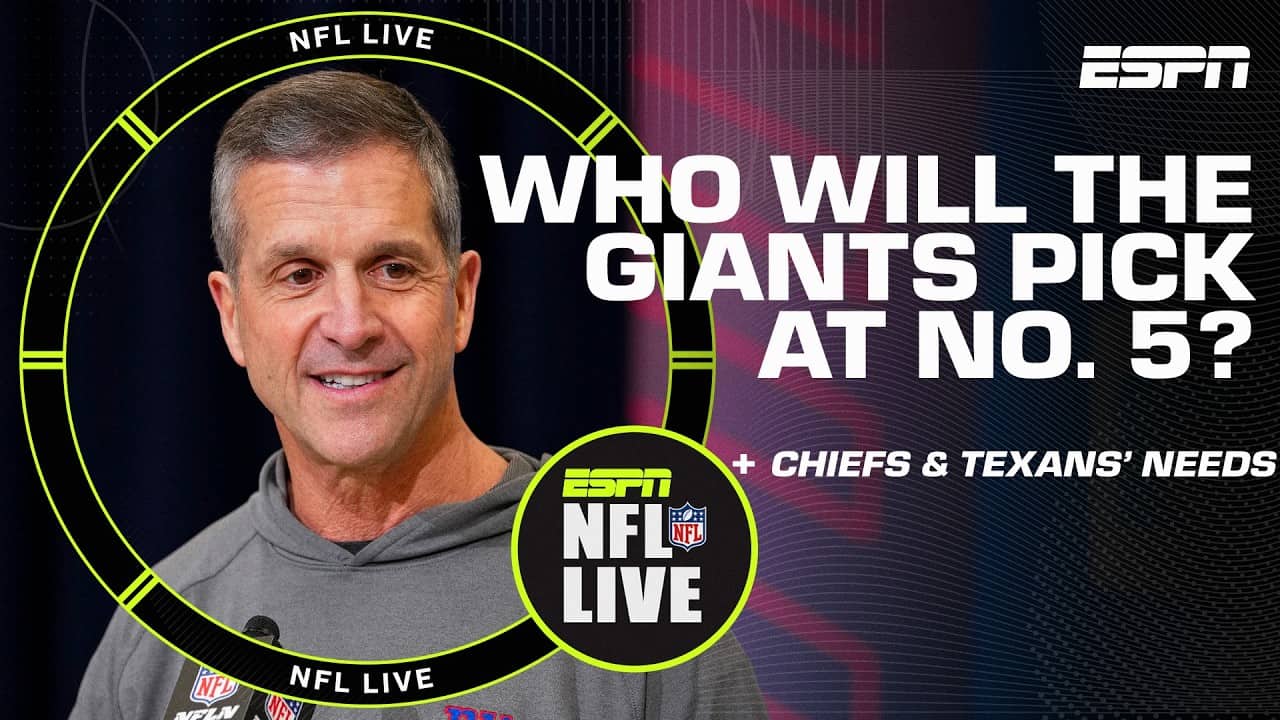 2026 NFL DRAFT NEEDS for the Chiefs, Giants and Texans 👀 | NFL Live