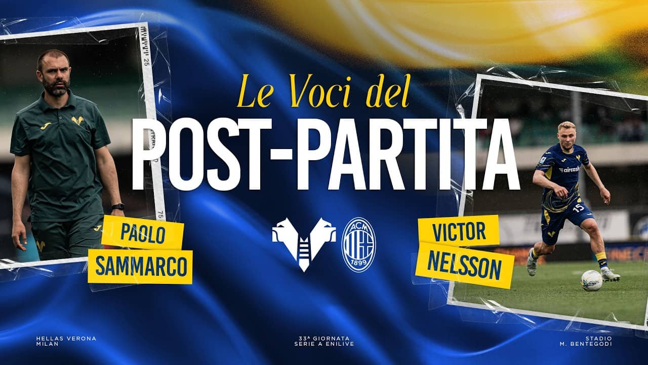 Serie A Enilive 2025/26 | Le voci del post partita: Sammarco e Nelsson