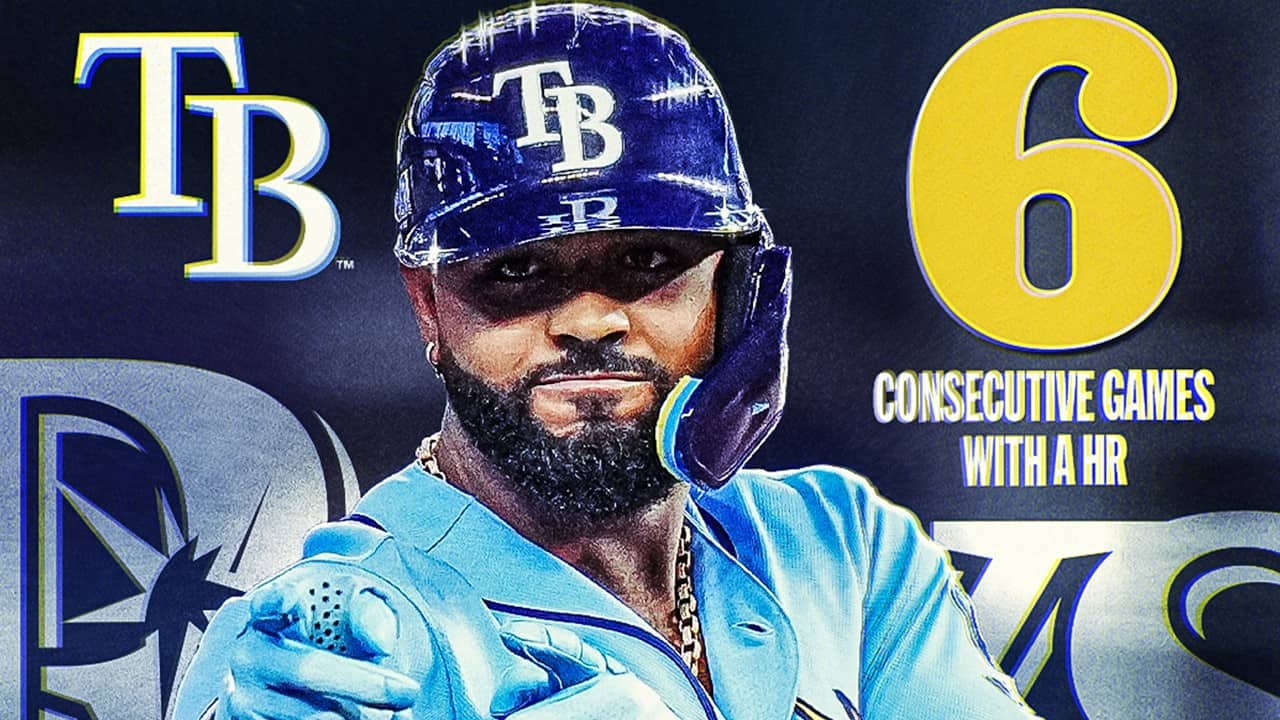 All 8 of Junior Caminero's homers in his last 6 games! (At 22, he makes Modern Era history 🔥)