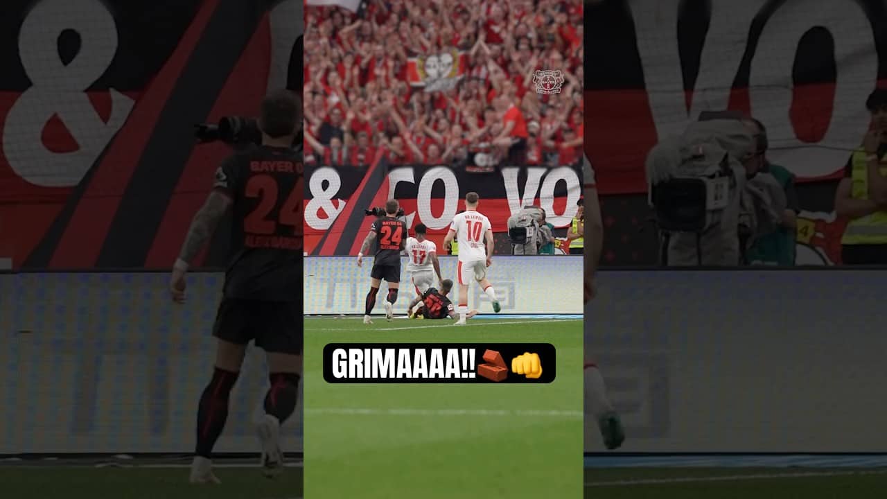 No one cam pass Grima!!🧱👊 #bayer04 #Bundesliga