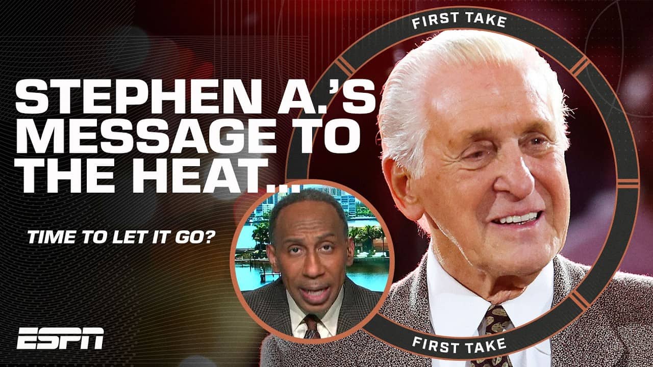 Stephen A. calls for Pat Riley to 'STEP UPSTAIRS' and give up the reigns at the Heat 👀 | First Take