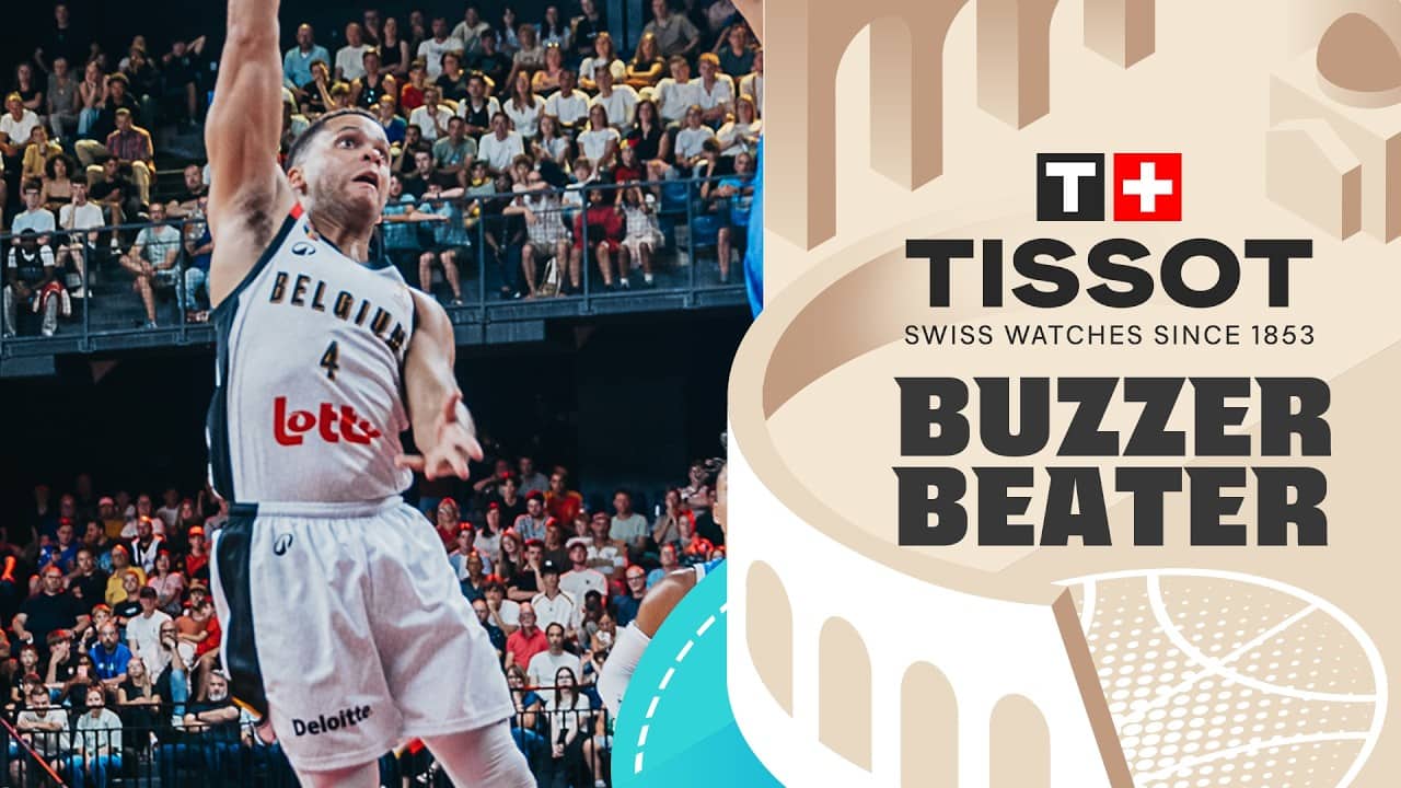 Emmanuel Lecomte 🇧🇪 | 🚨 TISSOT Buzzer Beater | FIBA Basketball World Cup 2027 European Qualifiers
