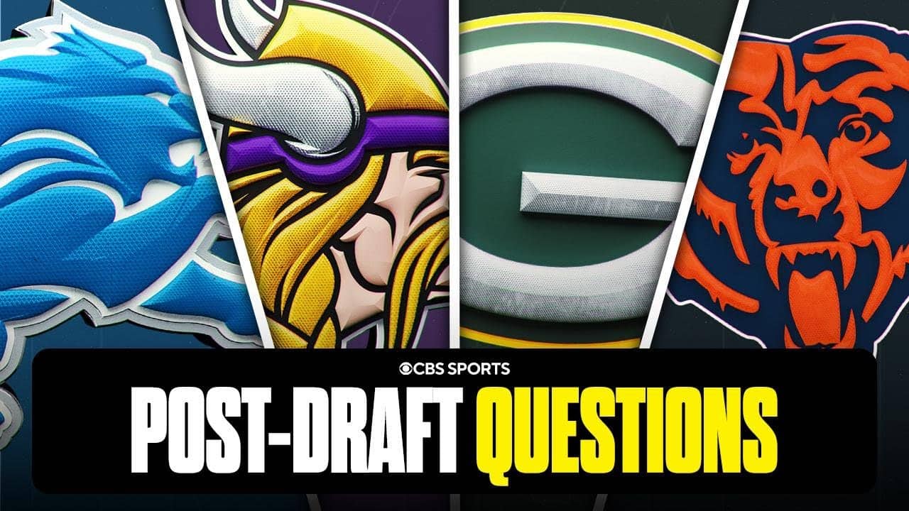 Biggest post-draft questions for every NFC North team 🤔 | Lions, Vikings, Packers, Bears