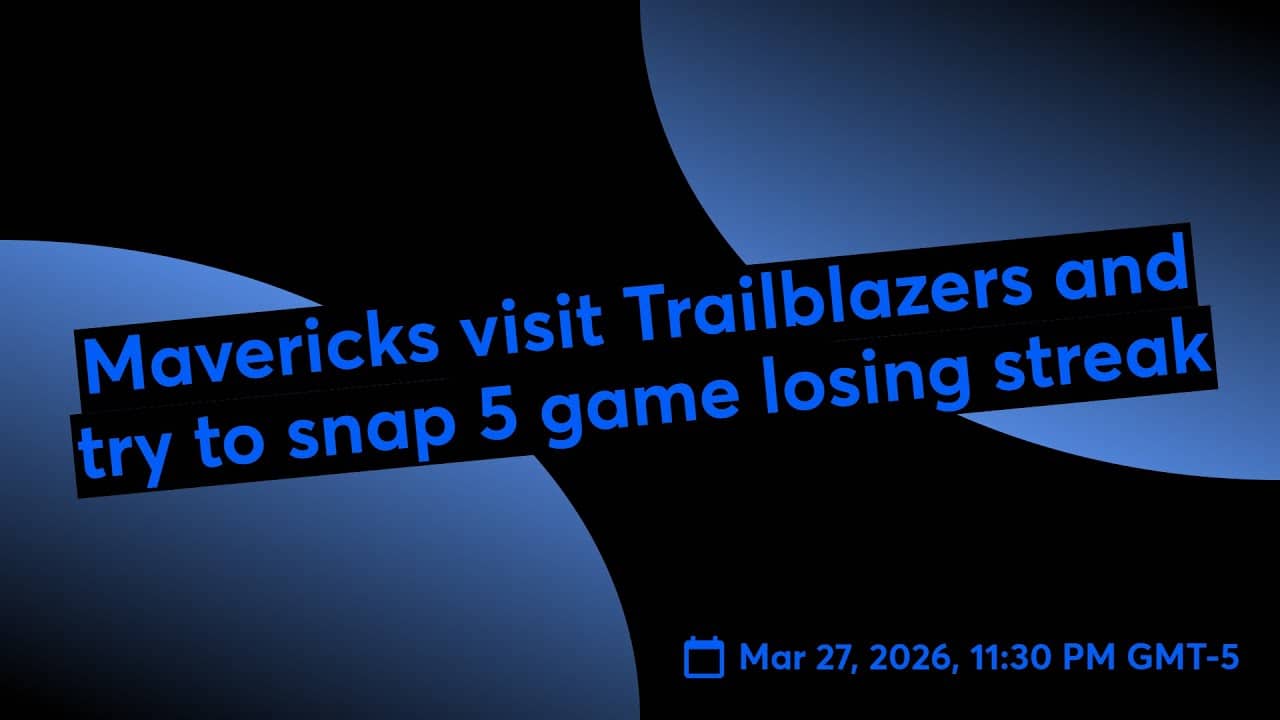 Mavericks visit Trailblazers and try to snap 5 game losing streak 📱
