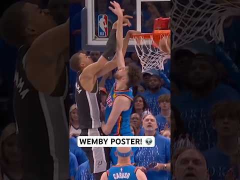Wemby with the And 1 poster in double OT! 👽
